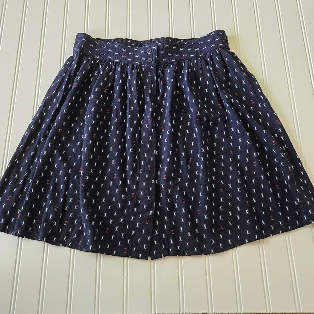 Gap Women's Navy Blue Mini Skirt - Size Small